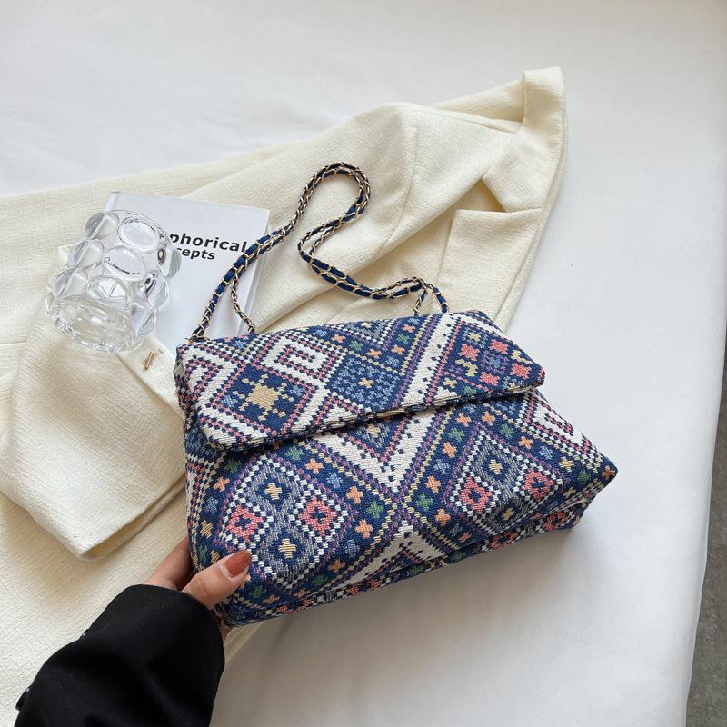 Fancy Lady Trendy casual crossbodytas voor dames, schoudertas met ketting in nieuwe stijl, modieuze en eenvoudige draagtas one size
