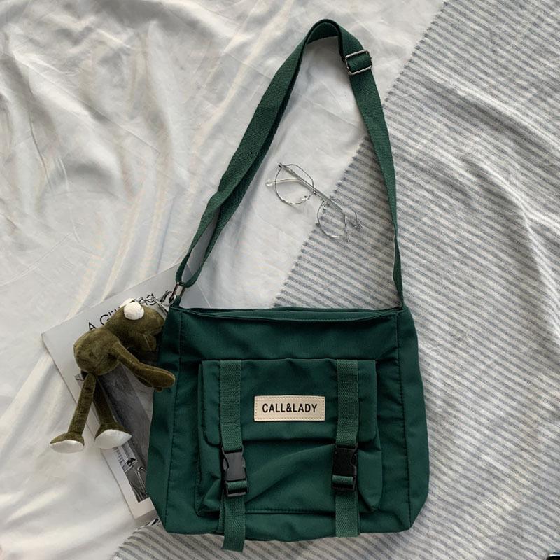 Sports Trend Bag Damestas Antiek gevoel eenvoudige crossbody tas Korea CHIC messenger bag studenten nylon canvas tas