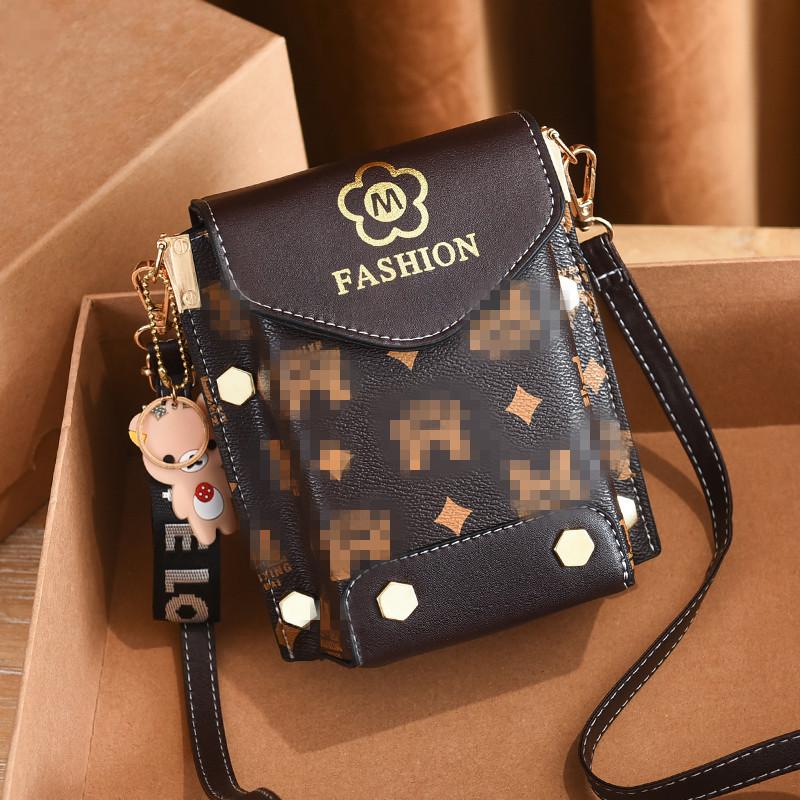 VIA ROMA Klein ontwerp mobiele telefoontas, crossbodytas Draagbare damestas Kleine vierkante tas, mini mobiele telefoontas one size