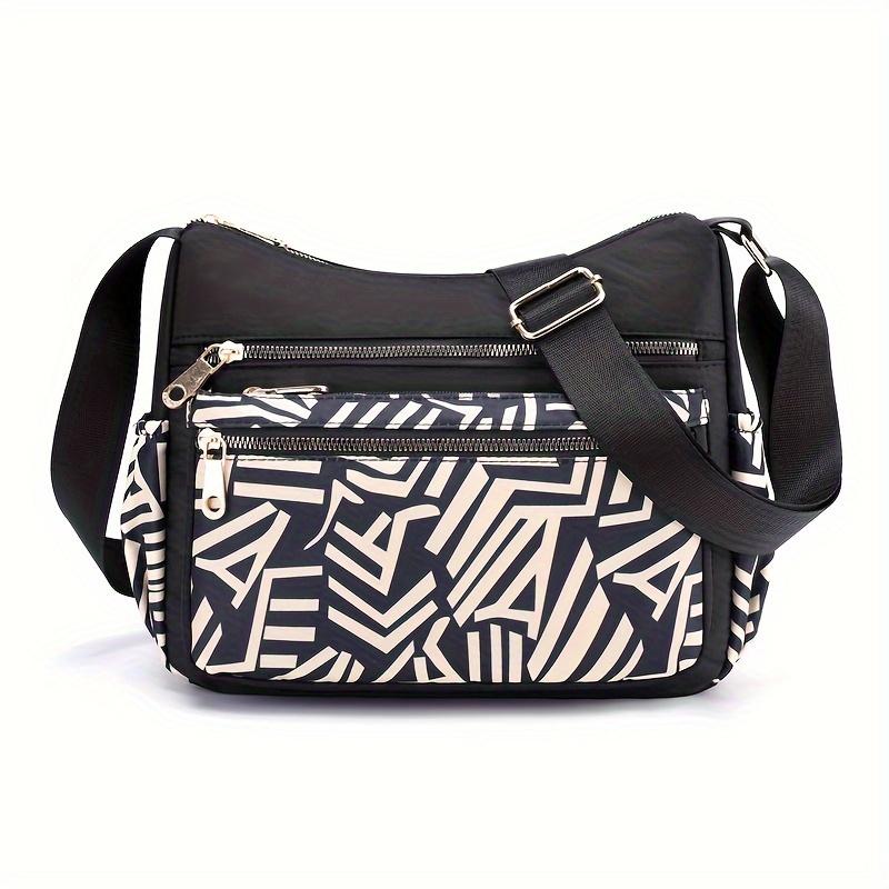 Your favorite bag Stijlvolle crossbodytas met olifantenprint - verstelbare band, waterbestendig, meerdere zakken