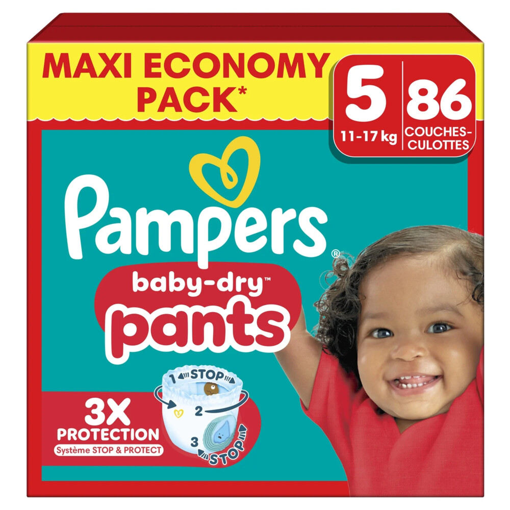 Pampers Baby Dry Luierbroekjes Maat 5 (11-17 kg) 86 stuks