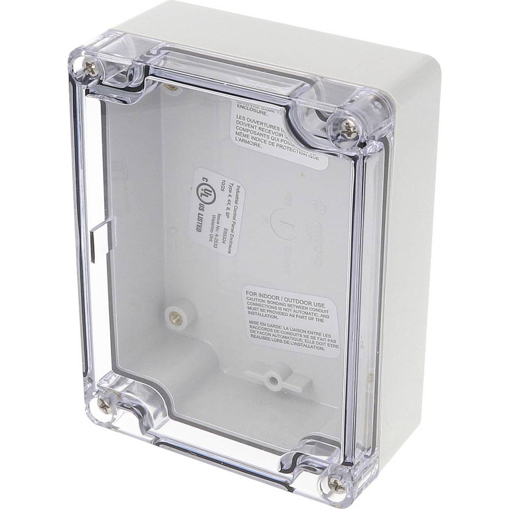 Hammond Electronics 1554NL2GYSL Behuizing 119 x 119 x 45 Polycarbonaat Lichtgrijs 1 stuk(s)