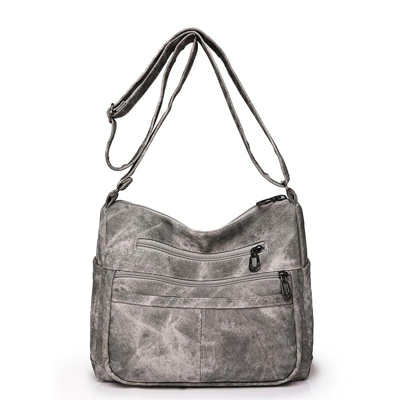 RUWB BAGS Vintage All-Match Effen Kleur Messenger Bag Hoge Capaciteit Dames Schoudertassen 2024 Nieuwe Hoge Kwaliteit Pu Lederen Dames Handtas
