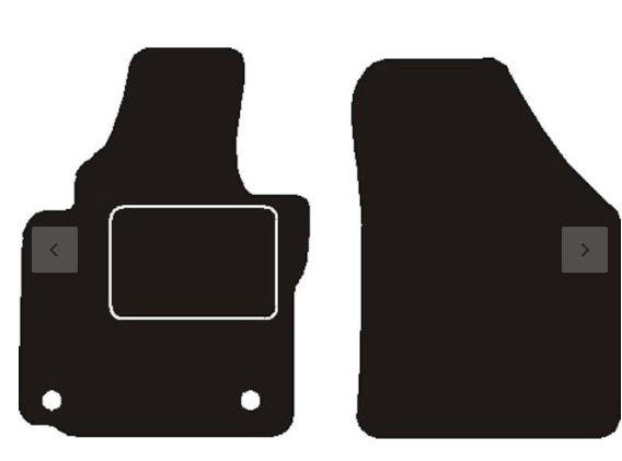 Volkswagen Automatten passend voor vw caddy iii voor oe bevestiging 2004 - 2015