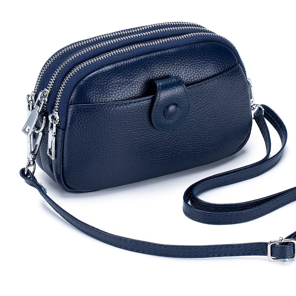 Leather bag Crossbodytassen voor dames Echt leren dames mobiele telefoon tas Mini dames een schouder messenger bag Premium koeienleer