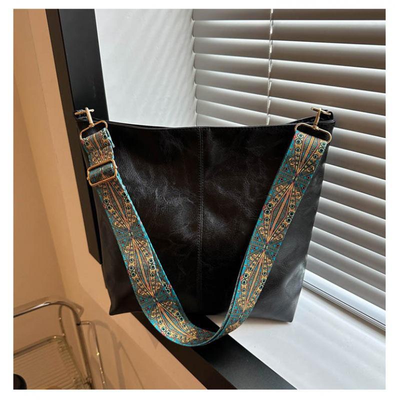 AI Supermarket Damesmode Grote Capaciteit Crossbody Bucket Bag