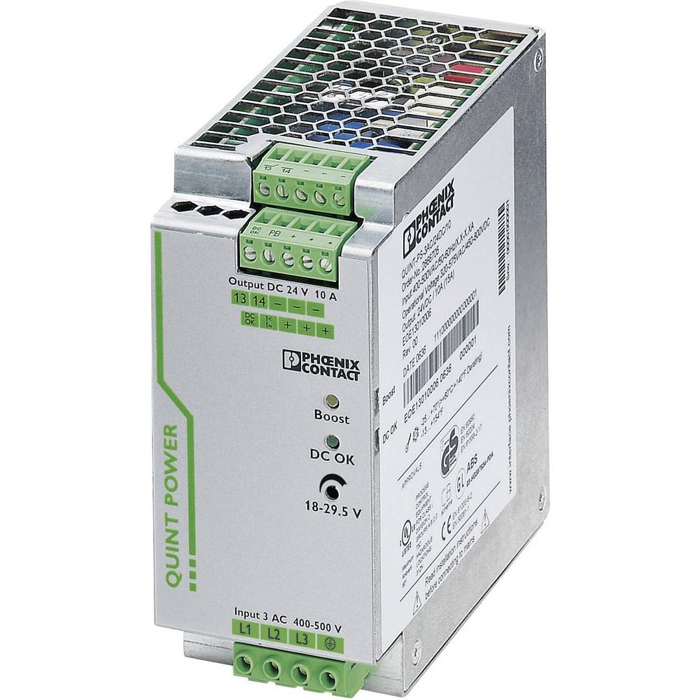 Phoenix Contact 2866705 DIN-rail netvoeding 24 V/DC 10 A 240 W Aantal uitgangen:1 x Inhoud 1 stuk(s)