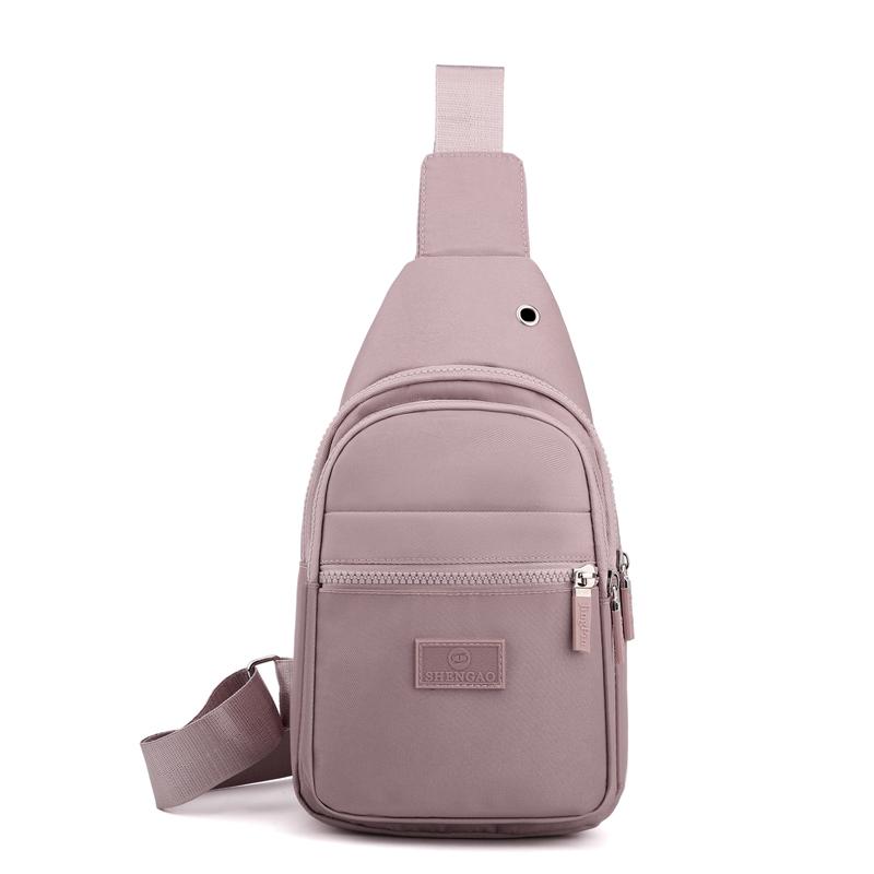 MOJOTO Vrouwen Borsttas Pure Kleur Nylon Vrouwen Tas Goede Kwaliteit Schoudertas Casual Vrouwen Crossbody Tas Mode Vrouwelijke Tas paars