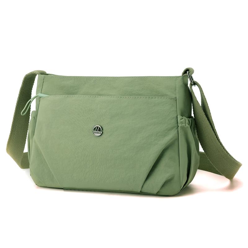 MOJOTO Waterdichte nylon multilayer crossbodytas voor dames, grote capaciteit handtassen, portemonnee, casual schoudertassen voor dames groen