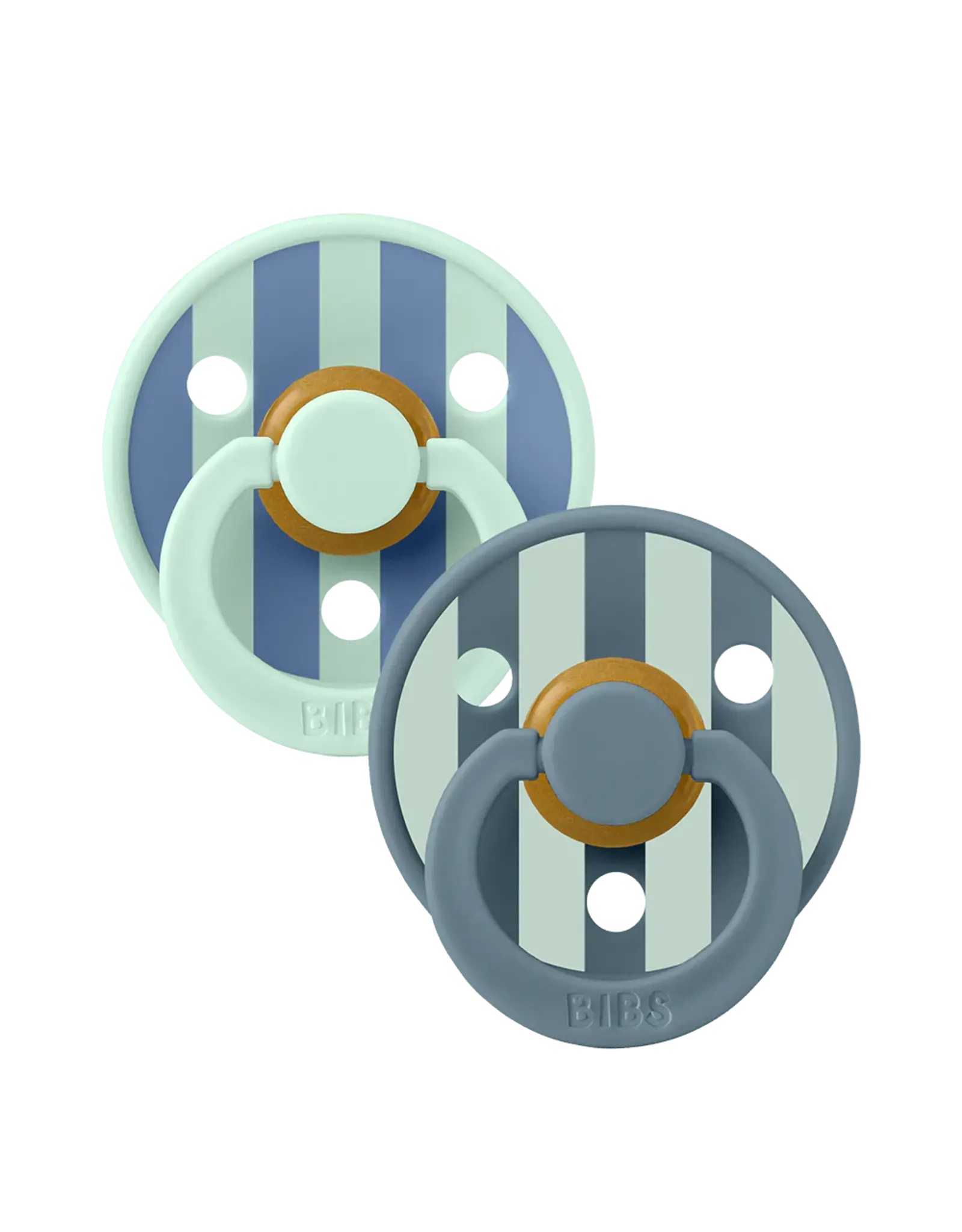 Bibs – Studio Collection - Fopspeen - Rond – Nordic Mint/Petrol – Maat 2 – 2 Stuks