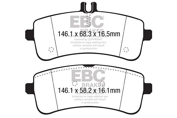 Mercedes-Benz Remblokkenset Yellowstuff
