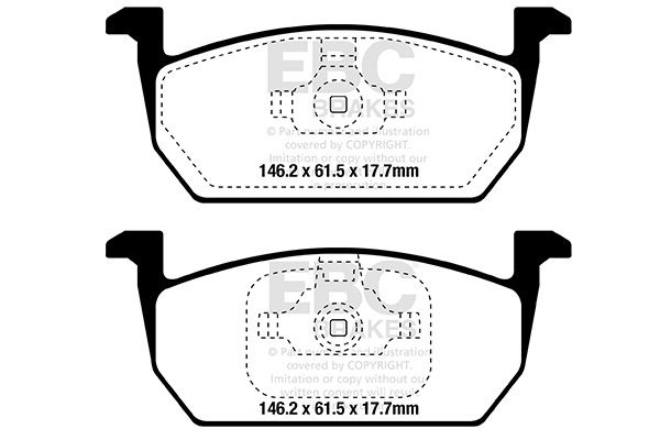 Audi Remblokkenset Yellowstuff