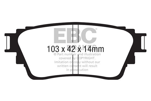 Mitsubishi Remblokkenset Yellowstuff