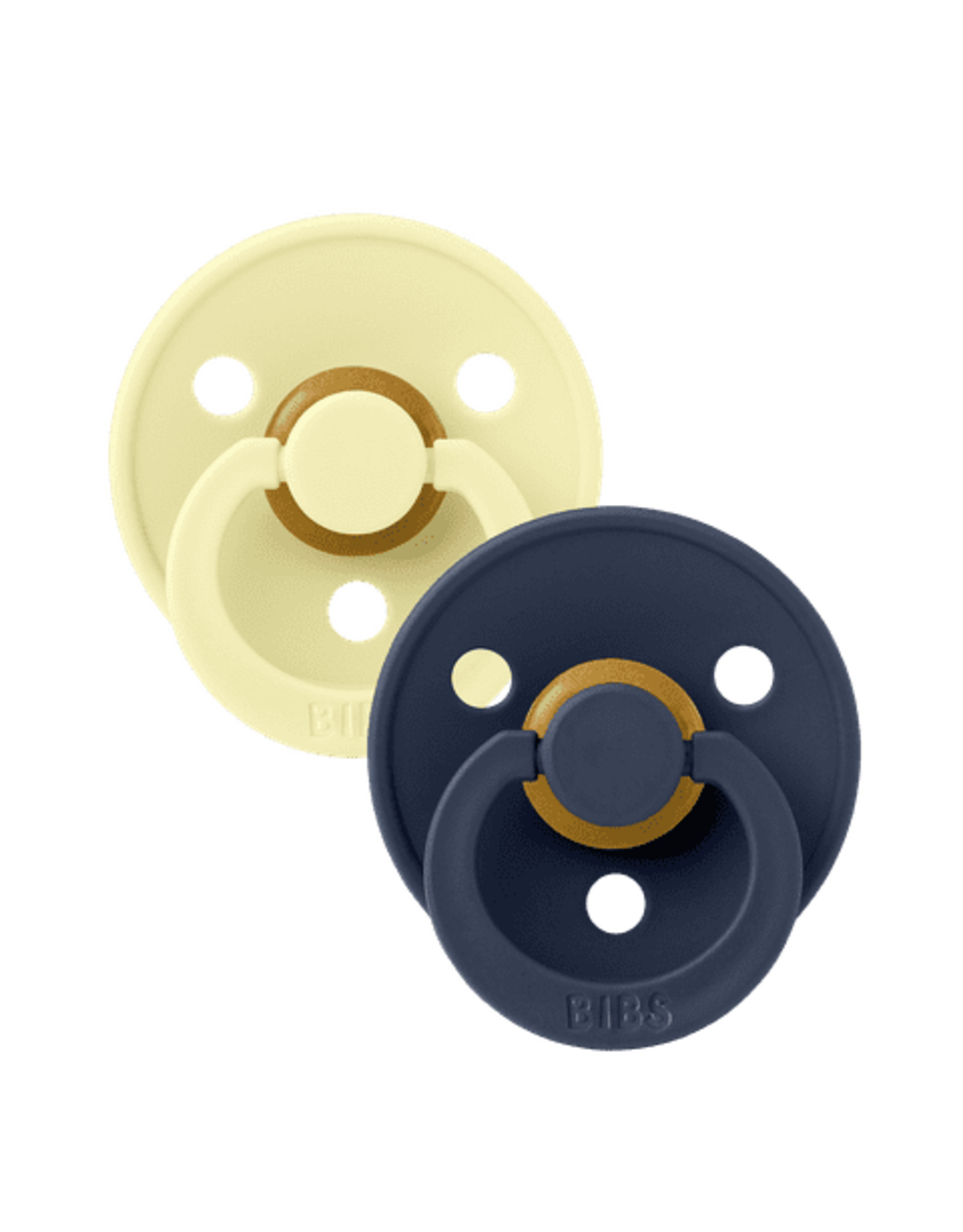 Bibs  Colour Fopspeen - Rond - Maat 1 - Luna/Deep Space - 2 Stuks