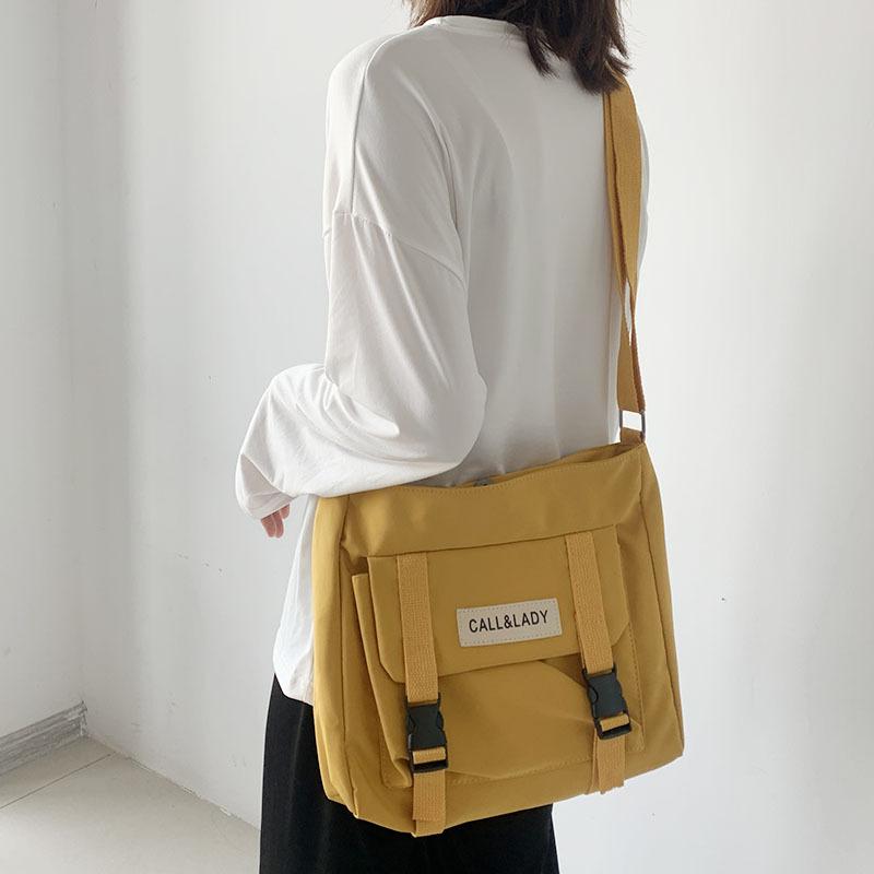 Sports Trend Bag Damestas Antiek gevoel eenvoudige crossbody tas Korea CHIC messenger bag studenten nylon canvas tas