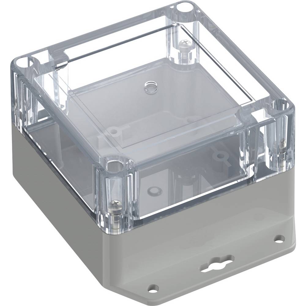 TRU COMPONENTS 6U07090906639 TC-13865260 Industriële behuizing 121.5 x 91.5 x 60 Polycarbonaat Lichtgrijs, Transparant 1 stuk(s)