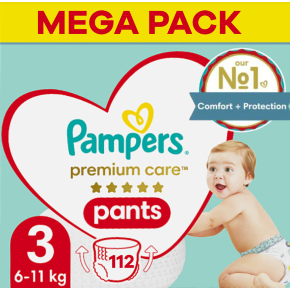 Pampers Premium Care Luierbroekje Maat 3 (6-11 kg) 112 stuks