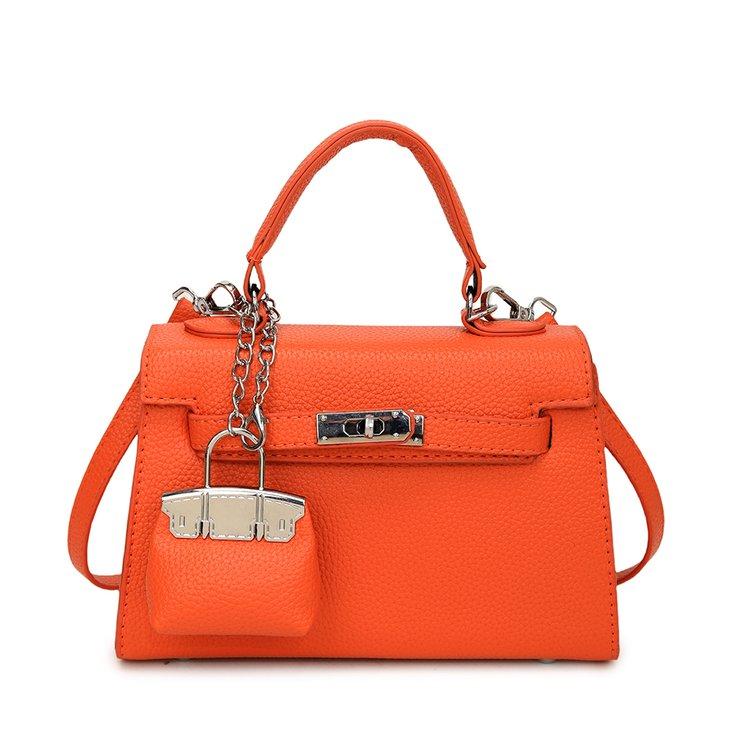 Your favorite bag Popular Solid Color Women's Bags Hundred Crossbody Bags Premium Sense Handbags Female oranje