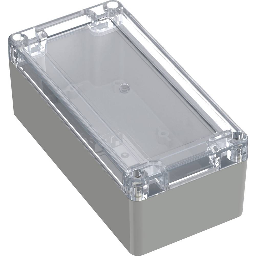 TRU COMPONENTS 6U07160806437 TC-13865132 Industriële behuizing 160 x 80 x 60 ABS-PC Lichtgrijs, Transparant 1 stuk(s)