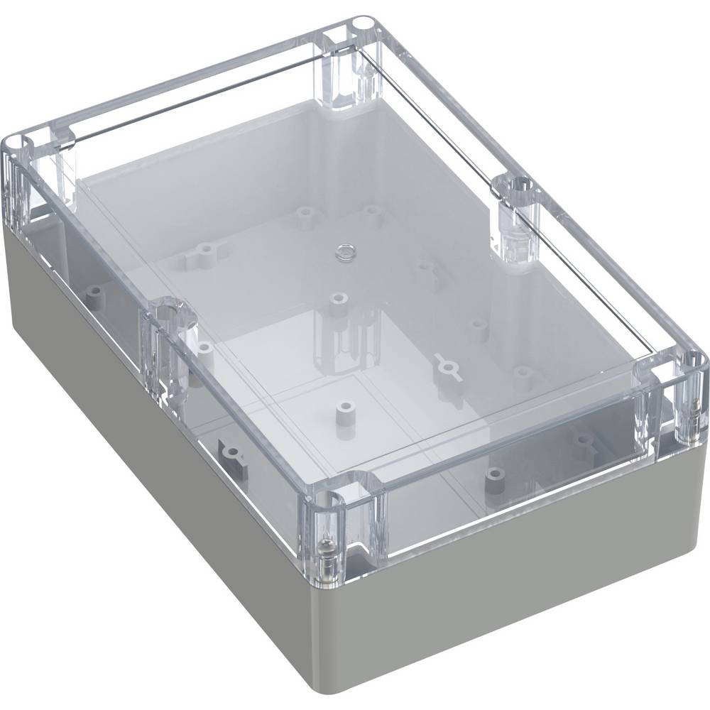 TRU COMPONENTS 6U07211408437 TC-13865164 Industriële behuizing 209.7 x 139.8 x 75 ABS, Polycarbonaat Lichtgrijs, Transparant 1 stuk(s)