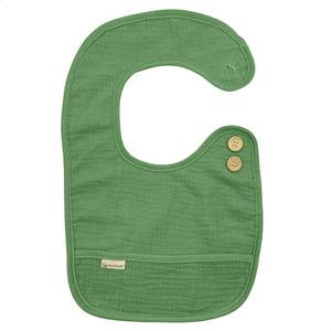 Smikkels Slabbetje van biologisch katoen Groen S - 6 tot 12 maanden