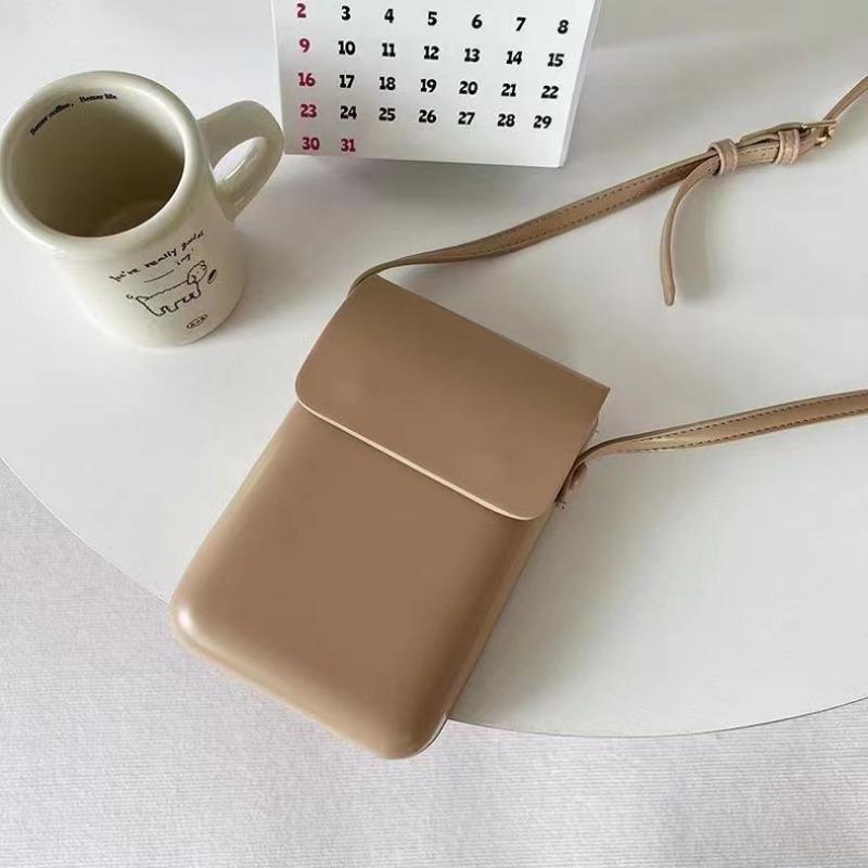 Love Home Garden Flap Magneet Crossbody Tassen Dames Verticaal Design Crossbody Tassen Mini PU Leer Schoudertassen en Handtassen Telefoon Simpel