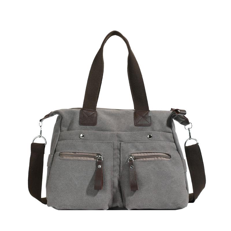 VIA ROMA Modieuze Lichtgewicht Nylon Stof Crossbody Tas Grote Capaciteit Waterdichte Schoudertas Shopping Handtas voor Dames One Size