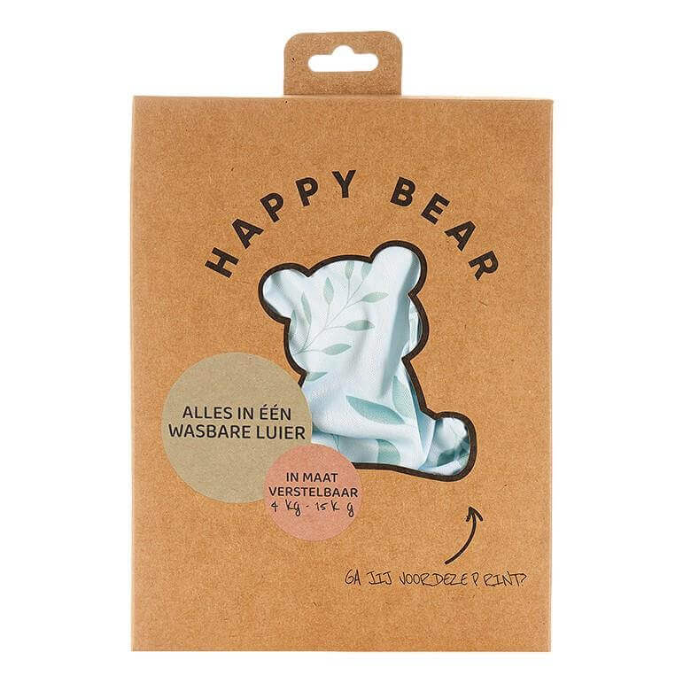 HappyBear Diapers All-In-One luier | Botanical