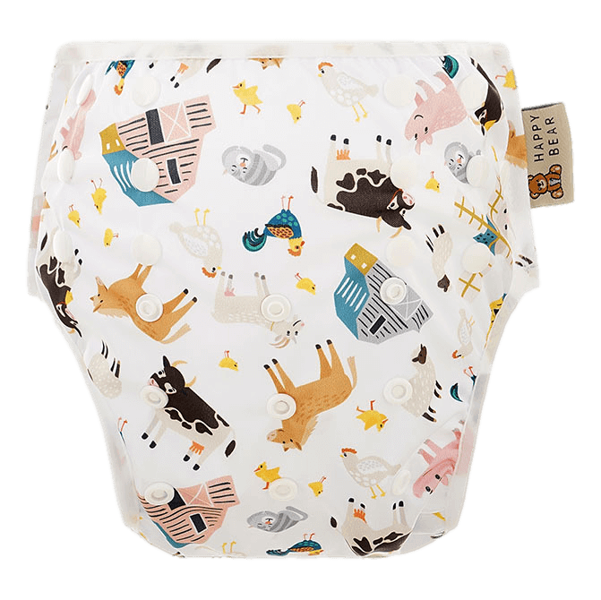 HappyBear Diapers Zwemluier | Farm Animals