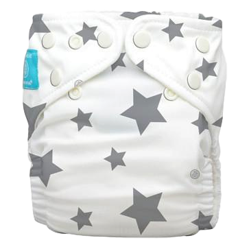 Charlie Banana Pocket luier - Wit grijze sterren