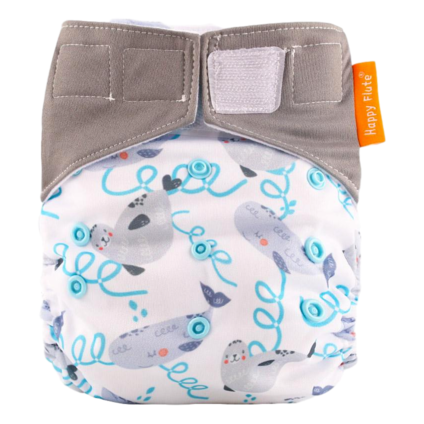 Happy Flute All-In-One klittenband luier - Zeehonden