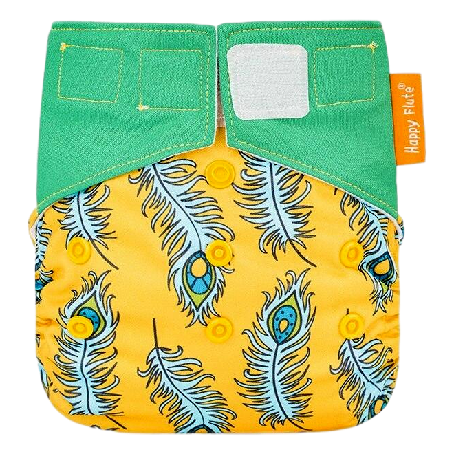 Happy Flute All-In-One klittenband luier - Veren