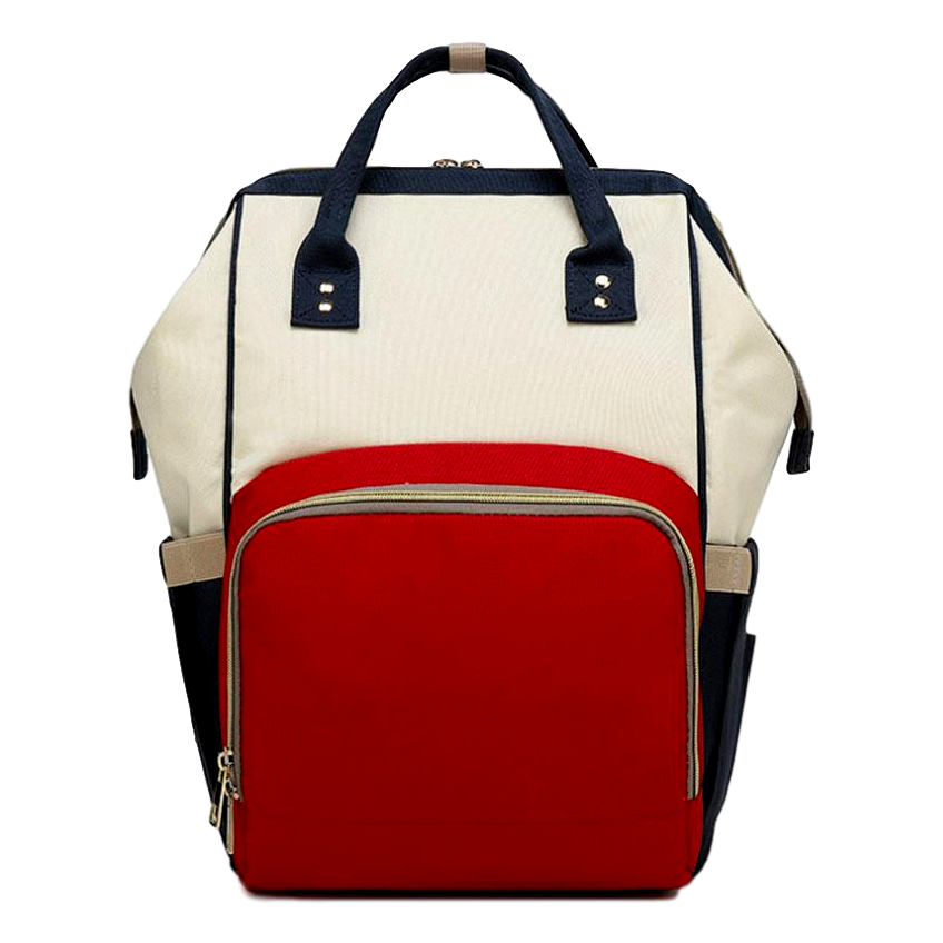 Happy Flute Luiertas rugzak - multi color wit