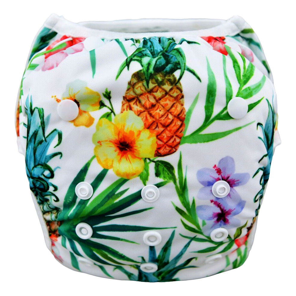 Alva Baby Zwemluier - Ananas bloemen