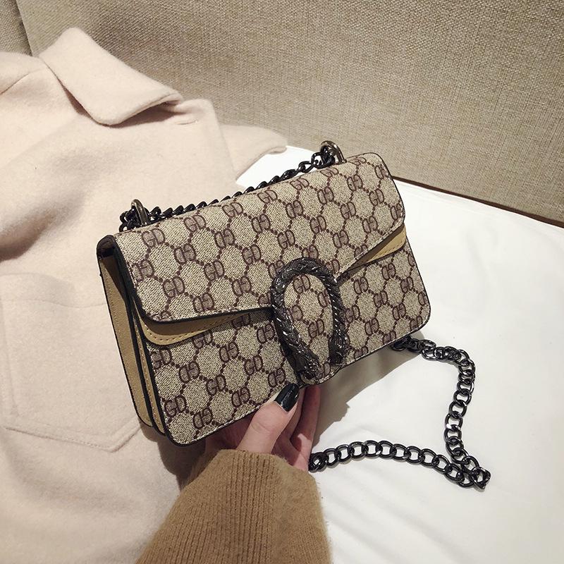 16Double8 2023 Trendy Crossbody Kettingtas: Retro Dionysus Print Mini Schoudertas voor Dames