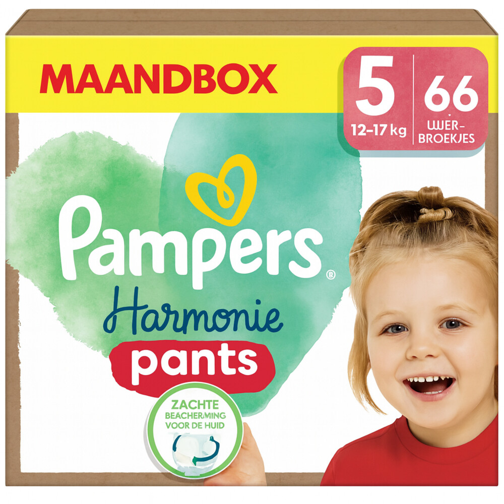 Pampers Harmonie Luierbroekjes Maat 5 (12-17 kg) 66 stuks