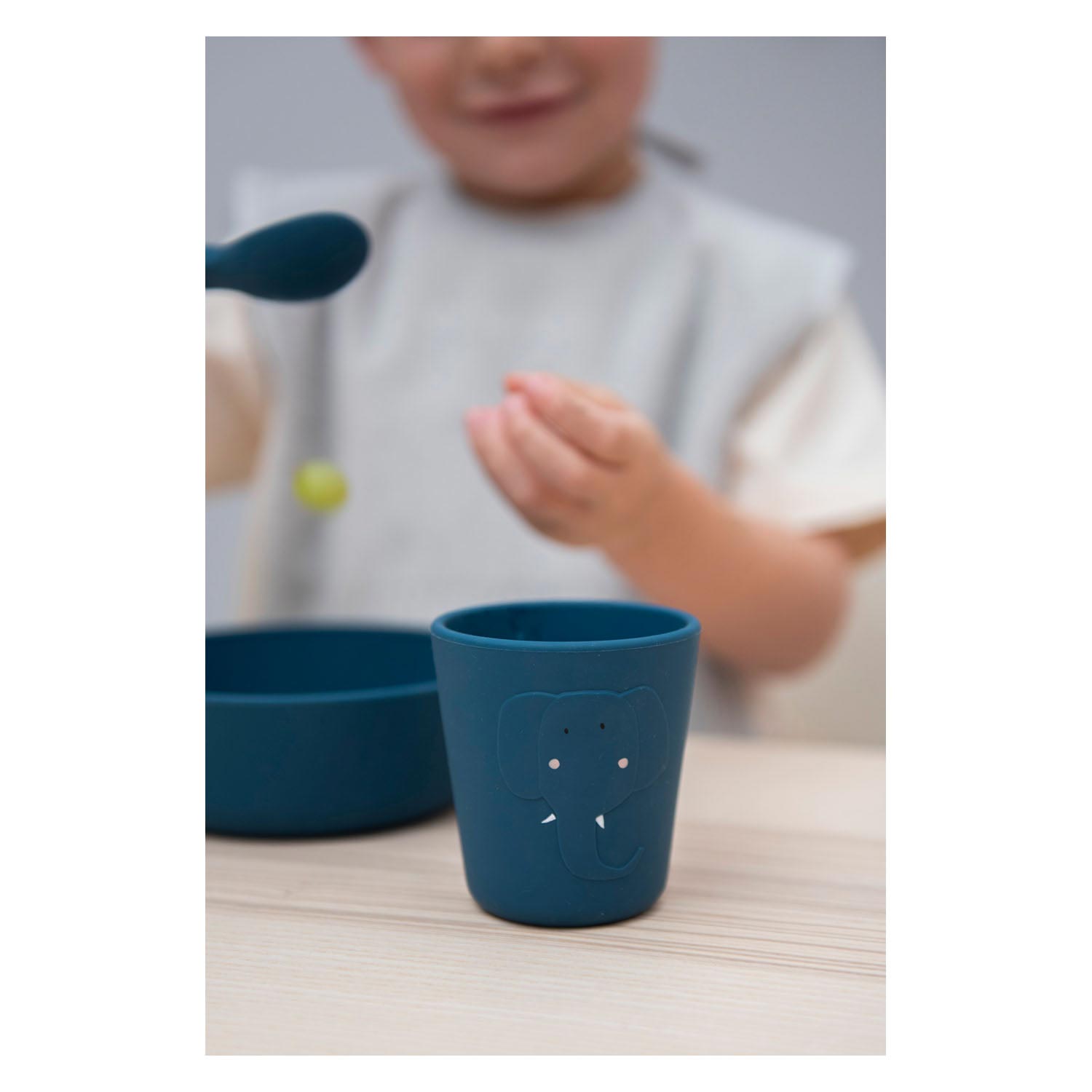 Trixie silicone beker mrs. elephant, 2st.