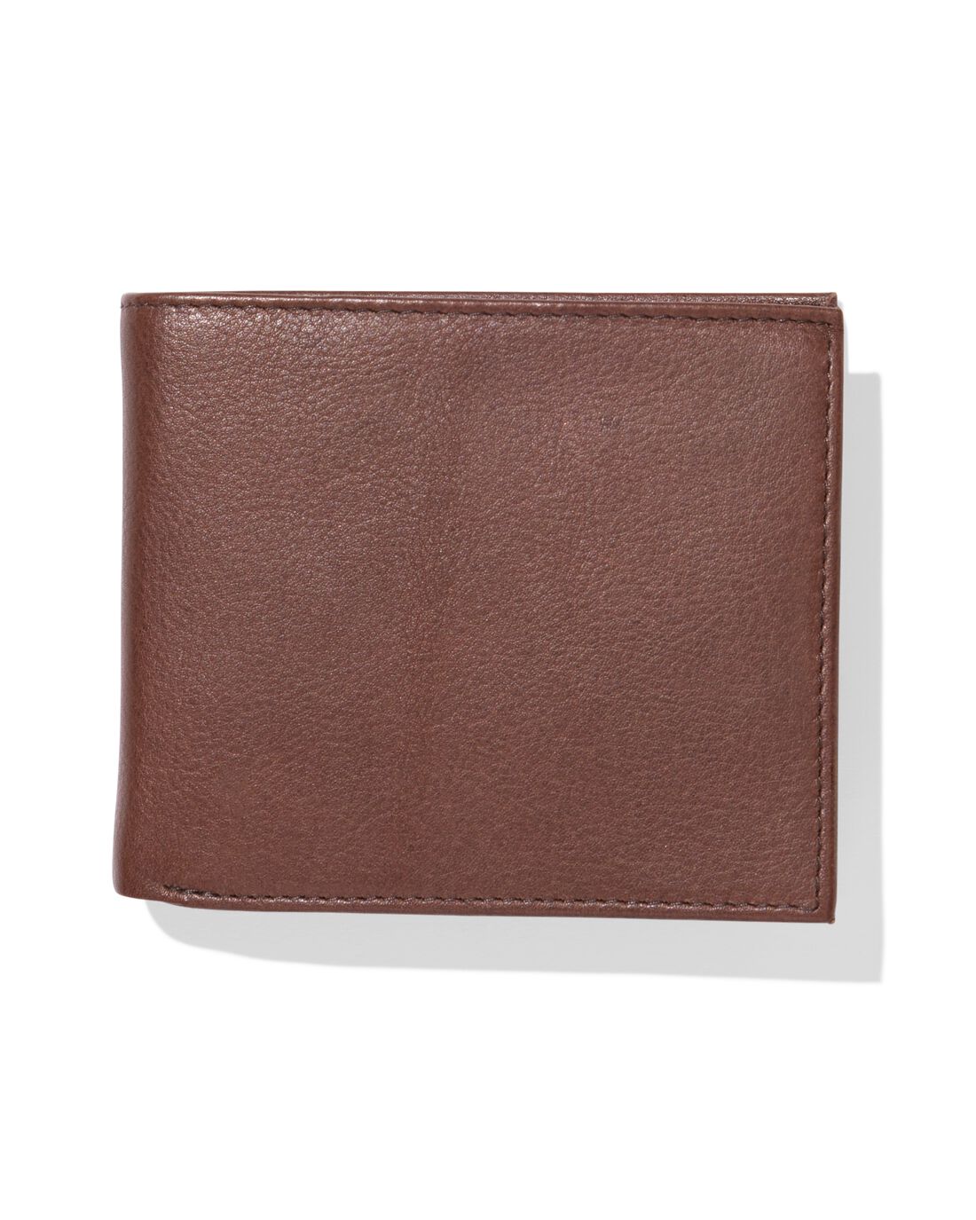 HEMA Billfold portemonnee laag leer bruin