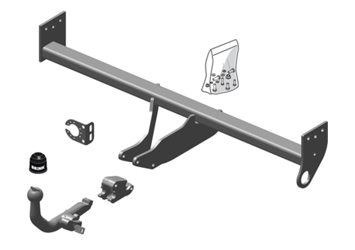 Nissan Brink Afneembare Trekhaak (RMC) + kabelset