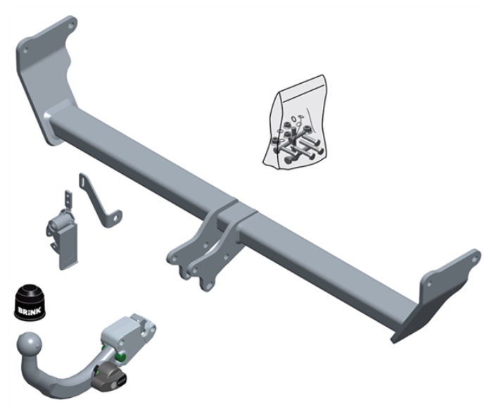 Kia Brink Afneembare Trekhaak (RMC) + kabelset