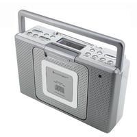 SoundMaster CD-Radio UKW AUX, CD spritzwassergeschützt Silber