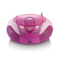 Lenco SCD-37 USB tragbarer CD Player pink