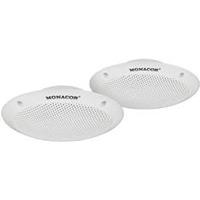 Monacor SPE-15F/WS 4.33 inch 11 cm Breedband-luidspreker 15 W 4 Ω Wit Watervast polypropyleen membraan, UV-bestendig