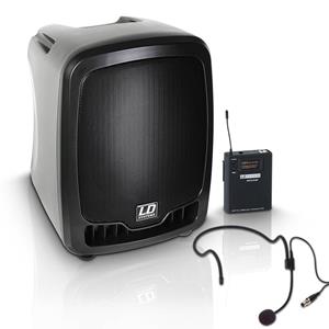 Ldsystems Roadboy65HS Draagbare speakerset met headset