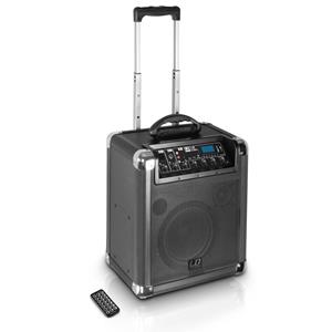 LD Systems Roadjack 10 Akkubetriebene Bluetooth-Lautsprecherbox mit Mixer