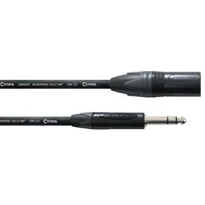 Cordial CPM2,5MV XLR Adapterkabel [1x XLR-stekker - 1x Jackplug male 6,3 mm] 2.50 m Zwart