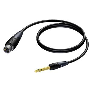 Procab CLA723 Classic 1x 6.3 mm Stereo-Klinkenstecker - 1x XLR-Stecker-Adapterkabel, 2 m