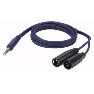 FL36 verloopkabel 1x Stereo jack naar 2x XLR male 150cm