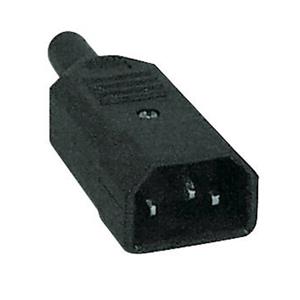 IEC Euro connector male recht