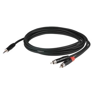 DAP FLX30 minijack naar 2x RCA verloopkabel 3m